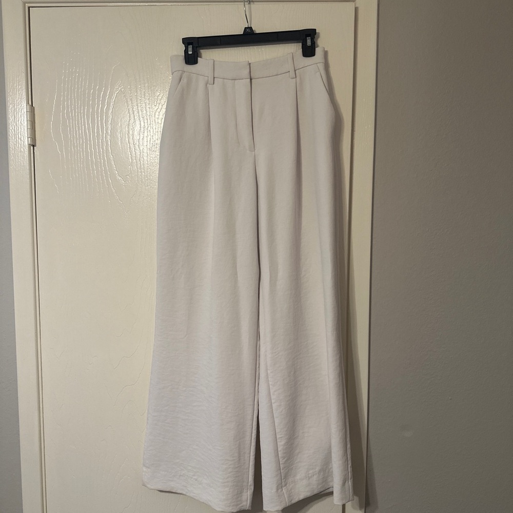 Abercrombie White Wide Leg Pants, Curve Love